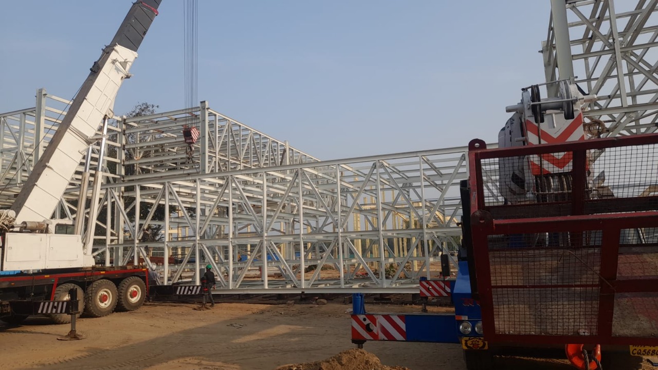 JK Tyres Pipe Rack Erection